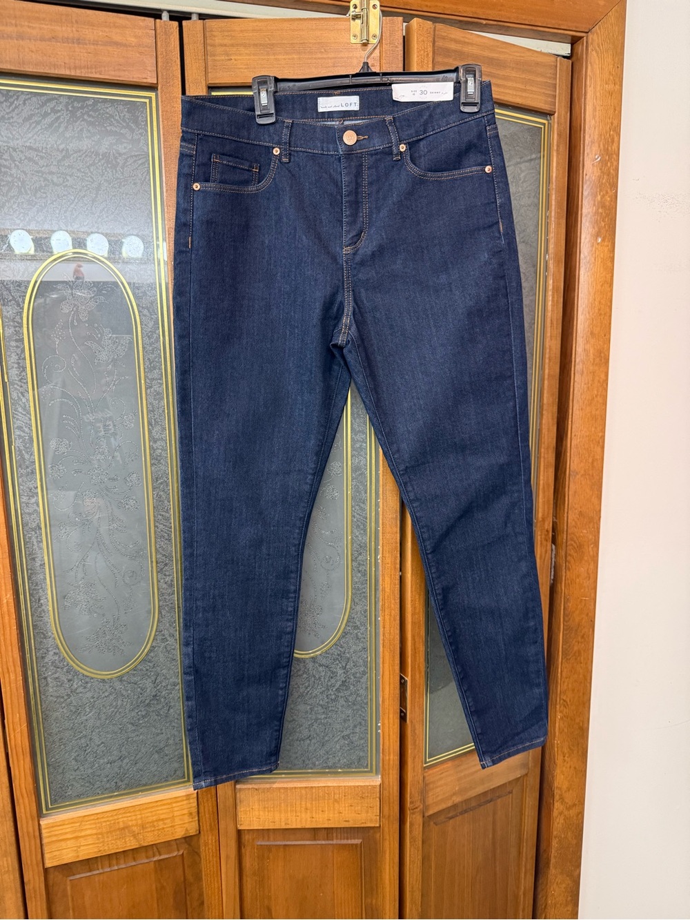 LOFT Ladies Dark Blue Skinny Jeans, BRAND NEW